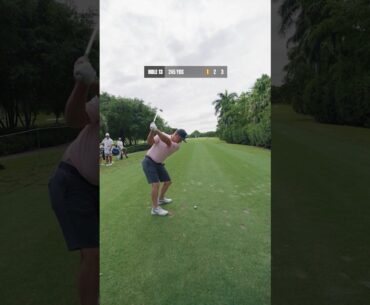 Challenging pro golfers to birdie with only one club #golf