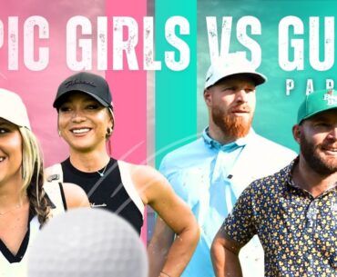 EPIC MATCH PLAY! Long Drive Girls VS Long Drive Guys(part 2)