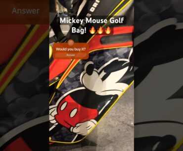 Mickey Mouse Golf Bag! Would you buy it?! #disney #mickeymouse #golf #golfer #golflife