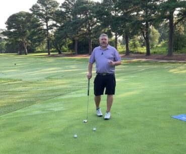 What two things to look for when testing a new putter