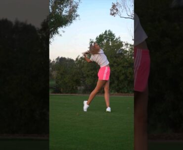 Sara Winter #golf #golfgirl #golfswing #shorts
