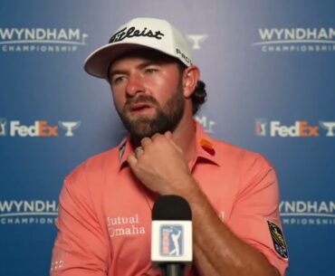 Cameron Young Saturday Flash Interview 2024 Wyndham Championship