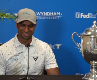 Aaron Rai Sunday Winner Press Conference 2024 Wyndham Championship