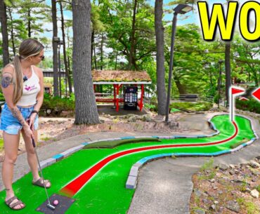 The Timber Falls Mega Mini Golf Tournament! - Crazy Tough Courses in the Woods!