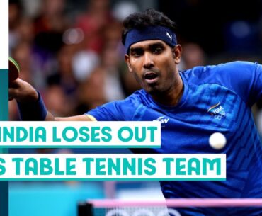 🇮🇳 India out of men's table tennis team round of 16 🏓 | Paris 2024 highlights