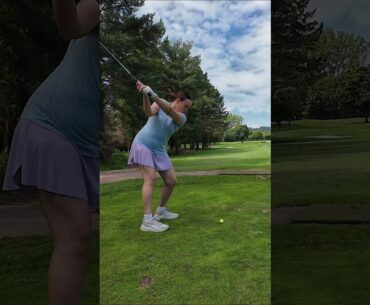 i need to start teeing up higher 😂🏌🏻‍♀️⛳️ #golf #golfer #golfgirl #aliatoscratch