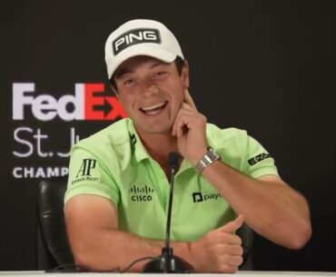 Viktor Hovland Tuesday Press Conference 2024 Fedex St  Jude Championship
