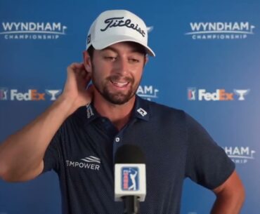 Davis Riley Sunday Flash Interview 2024 Wyndham Championship