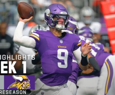 Las Vegas Raiders vs. Minnesota Vikings | 2024 Preseason Week 1 Game Highlights