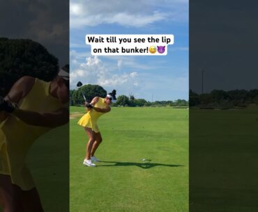 That bunker shot was INSANE! #golf
