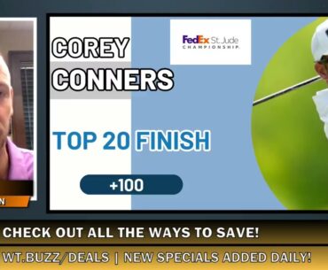 ⛳ FedEx St. Jude Championship | PGA Tour Betting Free Picks | Top-20 Finish | August 15, 2024