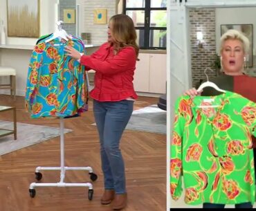 Belle by Kim Gravel Suncatcher Peasant Blouse on QVC