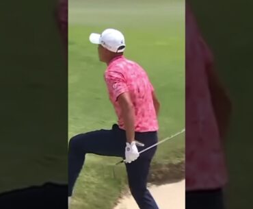 Incredible Shots!Morikawa Birdie from the bunker.Must see how he does it.  #pga #pgagolf #greatshots
