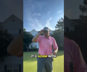 Adam working on his short game.  Check it out. #golfshorts #golftips