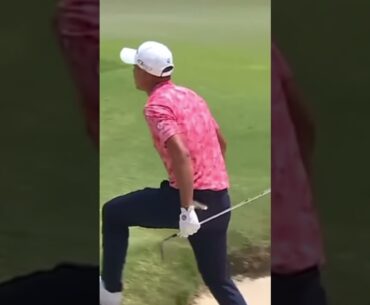 Incredible Shots!Morikawa Birdie from the bunker.Must see how he does it.  #pga #pgagolf #greatshots
