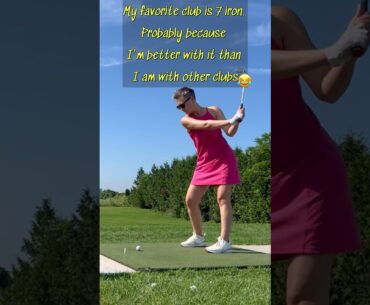 What is your favourite clubs? #golfbeginner #golf #ladygolfer #drivingrange #golfswing #mygolf#girl