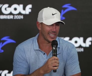 Brooks Koepka Winner Press Conference Sunday 2024 LIV Golf Greenbrier © LIV Golf