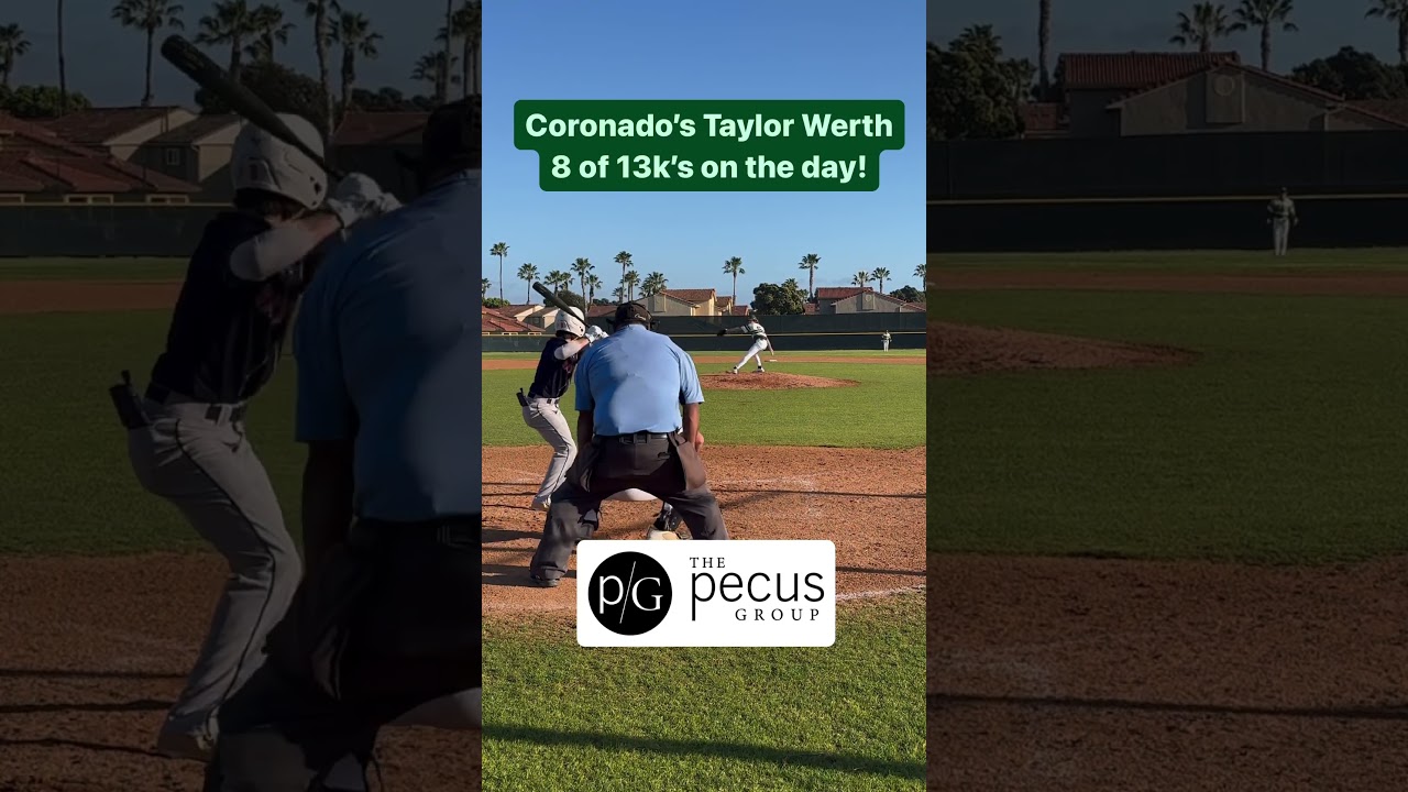 Coronado’s Taylor Werth 5 1/3rd innings 13k’s 2-hits, & 0 Earned #shorts #baseball #highschoolsports Coronado's Taylor Werth 5 1/3rd innings 13k's 2-hits, & 0 Earned #shorts #baseball #highschoolsports