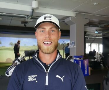 Jesper Svensson om vad han gillar mest med simulatorgolf