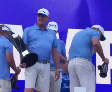 LIV Golf Greenbrier 2024  Trophy Ceremony Highlights Brooks Koepka & Smash © LIV Golf