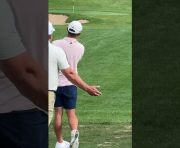 Collin Morikawa's one-handed range swings are too pure. #TaylorMade #shorts