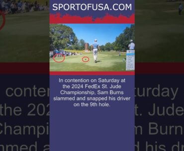 PGA Tour contender snaps driver in anger mid-round, forced to play without one #shorts