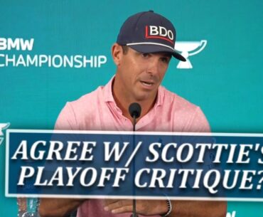 Does Billy Horschel Agree With Scottie Scheffler's Playoff Critique?