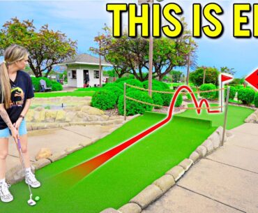 We Found An INCREDIBLE Mini Golf Course! - INSANE Hole In One!