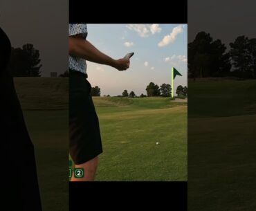 Even on short ones, give room to miss. #golf #golfshorts #golftips