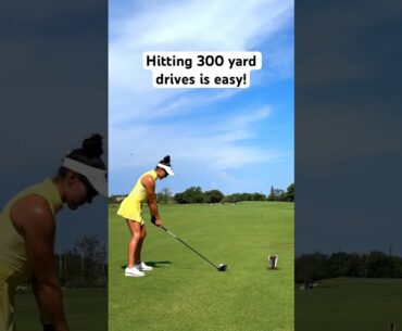 Hitting 300 yard drives is easy! #golf #golftips