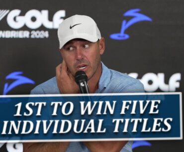 Brooks Koepka Becomes First To 5 Individual LIV Titles w/ Greenbrier Win