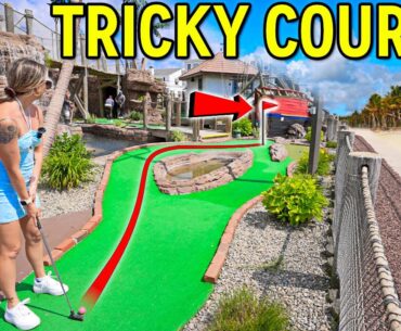 This Mini Golf Course is SO GOOD! - We Both Get a Hole in One!