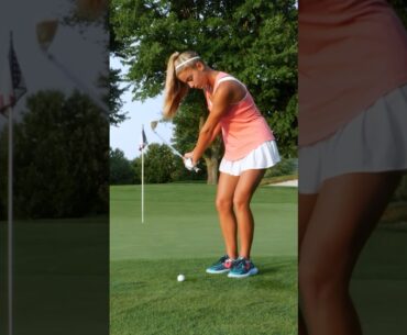 INSANE trick shot by @gabbygolfgirl 🔥