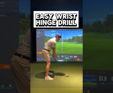 Get your wrists set with this easy drill!! #golftips #golflesson #golfswing #golf