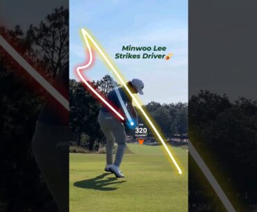 @minwoo27lee what a driver shot of Minwoo Lee. traced by shashot app #golf #golfswing #골프 #골프스윙 #ゴルフ
