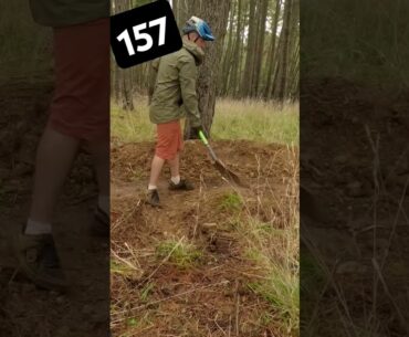 yr 2 day 157 starting a new berm #bike #mtb #bicycle #mtbshorts #nodignoride