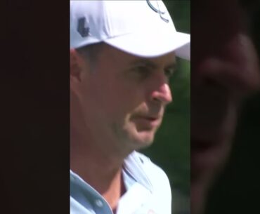 UNREAL! Bland drains it for eagle to take the lead! 🦅 #livgolf #shorts