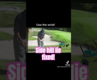 Tom Gillis fixes the side hill chip shot for you! #tomgillisgolfinstruction #golf #improveyourgolf