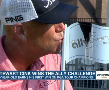 American Stewart Cink wins The Ally Challenge for his first PGA Tour Champions victory