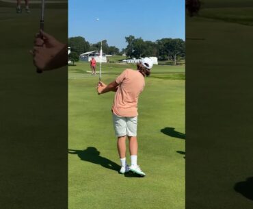 Tommy Fleetwood tests the NEW Hi-Toe 4 wedge  #taylormadegolf # #golfswing