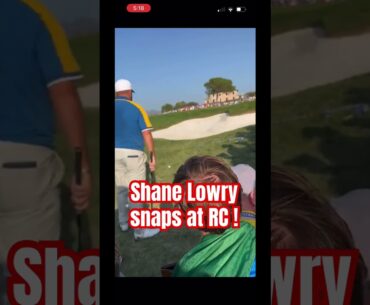 #shanelowry snaps at #rydercup and fan is angry! #tomgillisgolfinstruction  #golf  #golfswing
