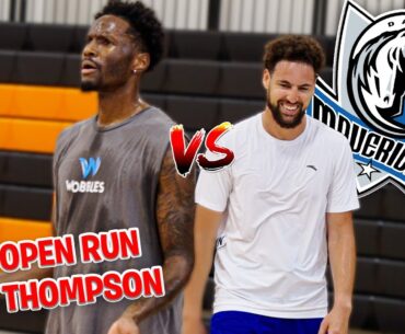 Klay Thompson was cooking in Open Gym 🔥