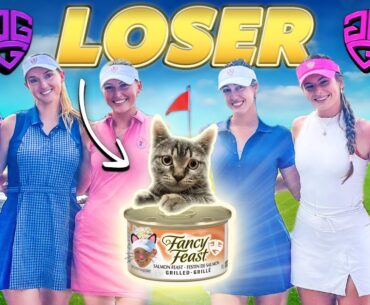 3v3 Golf Match | Losers have to eat cat food..