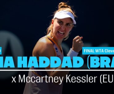 BIA HADDAD x McCartney Kessler | FINAL WTA Cleveland | Live comentários