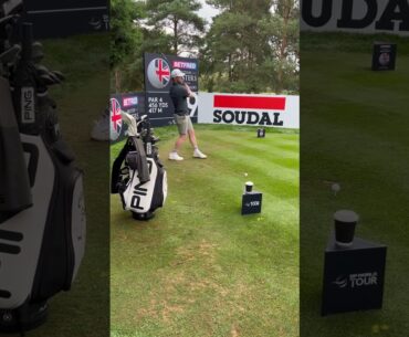 Connor Syme ripping his Ping G430 driver at the Belfry in practice for the British Masters #golf