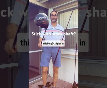 Should you stick with the stock shaft on Ping drivers and Woods?