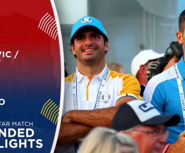 Novak Djokovic & Kipp Popert vs Carlos Sainz & Tommaso Perrino | Highlights | 2023 All Star Match
