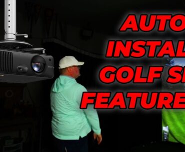 This Golf Simulator Projector Almost Installs Itself! (BenQ AH700ST)