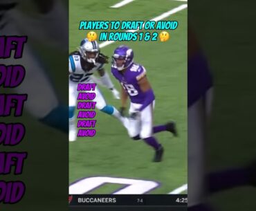 Draft or Avoid Players in Rounds 1 & 2 of Fantasy Football 🚨