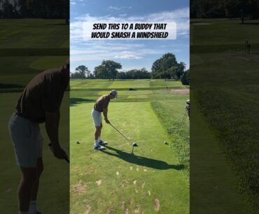 A lot of room for error on this first tee #golf